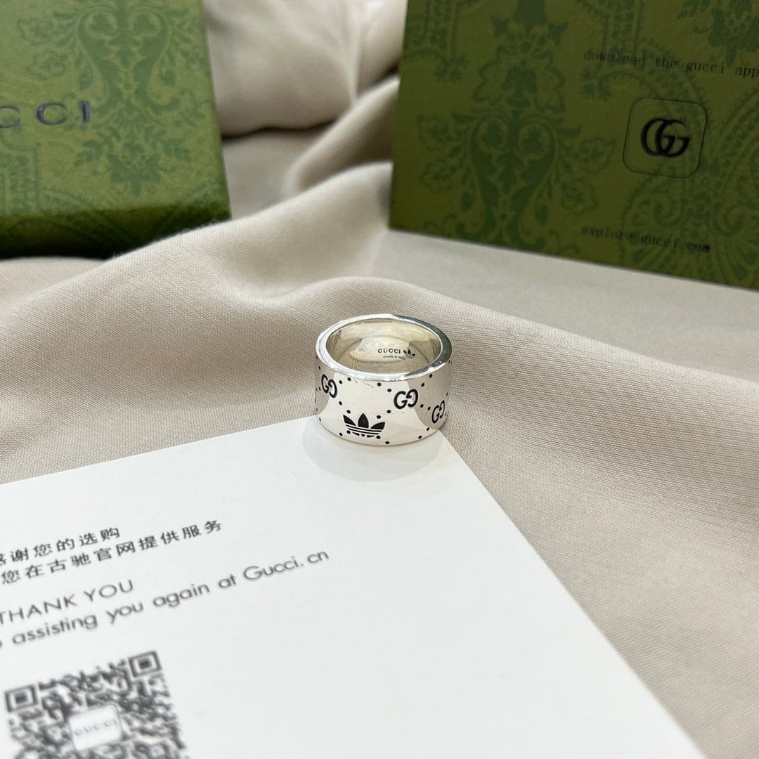 Double Gucci x Adidas Ring