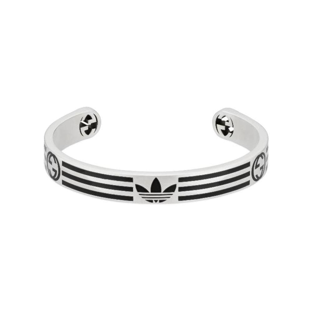Double Gucci x Ad Cuff Black Bracelet
