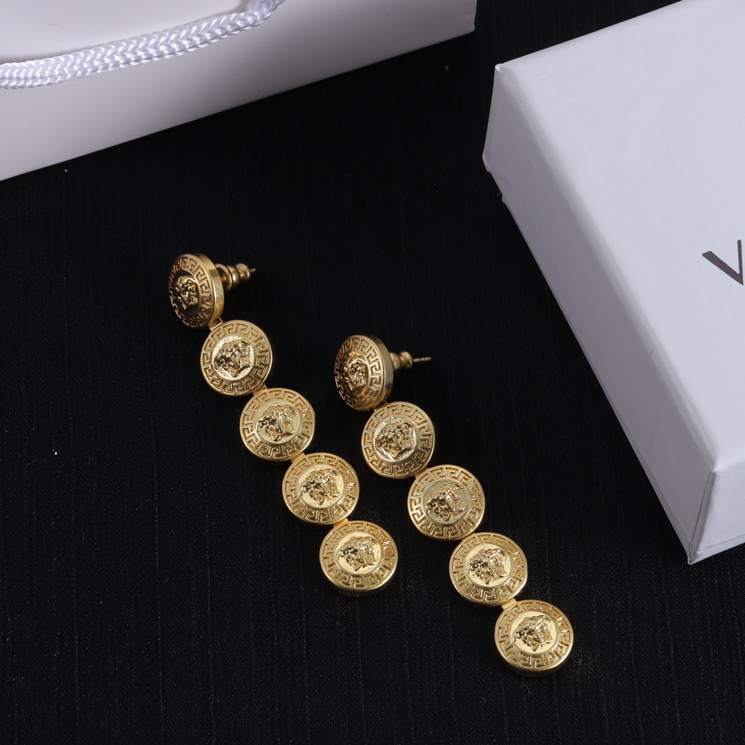 18K Long Earrings