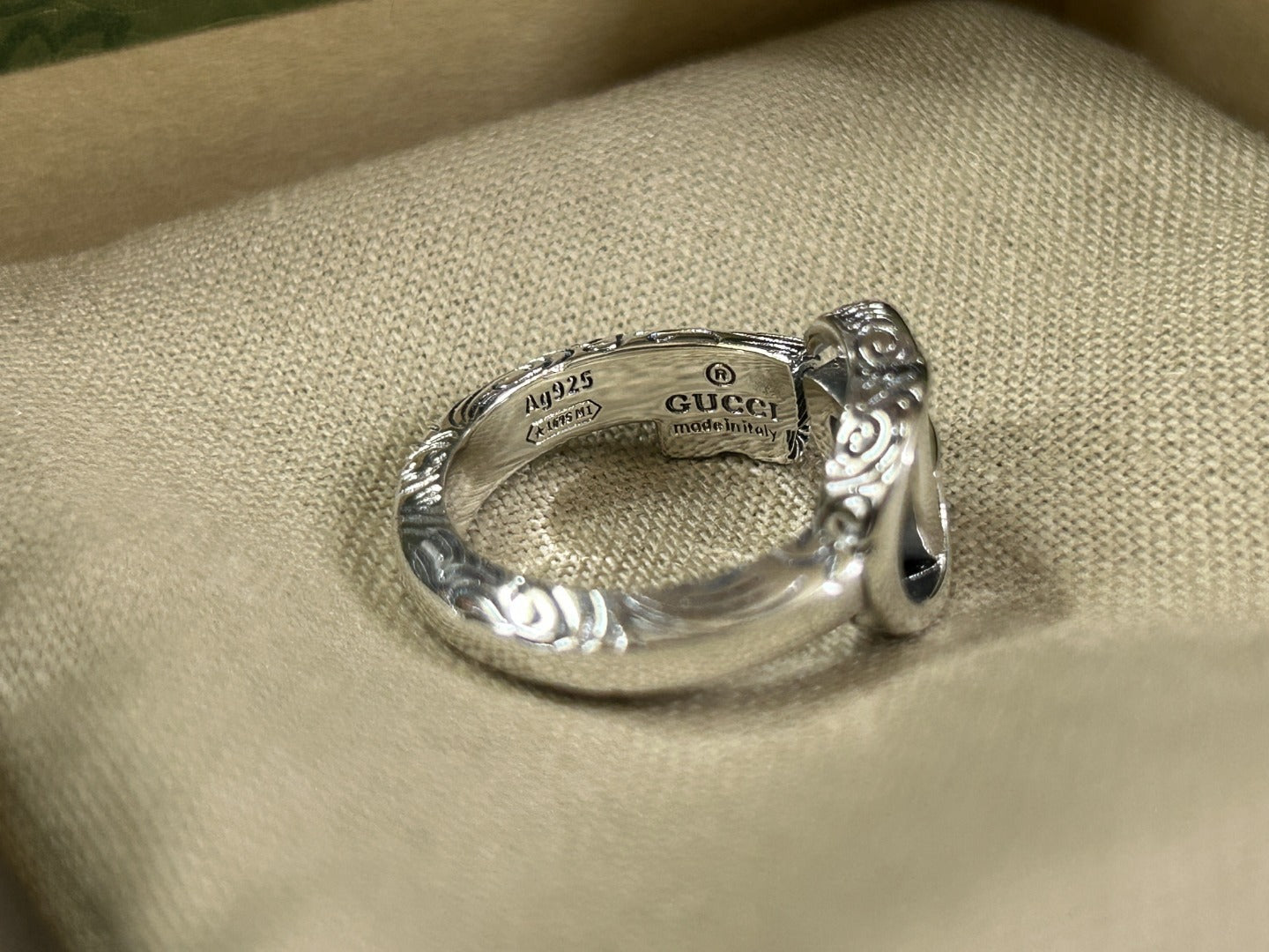 Double Gucci Marmont Key Open Ring