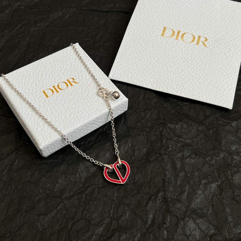 18K Dior Heart Necklace