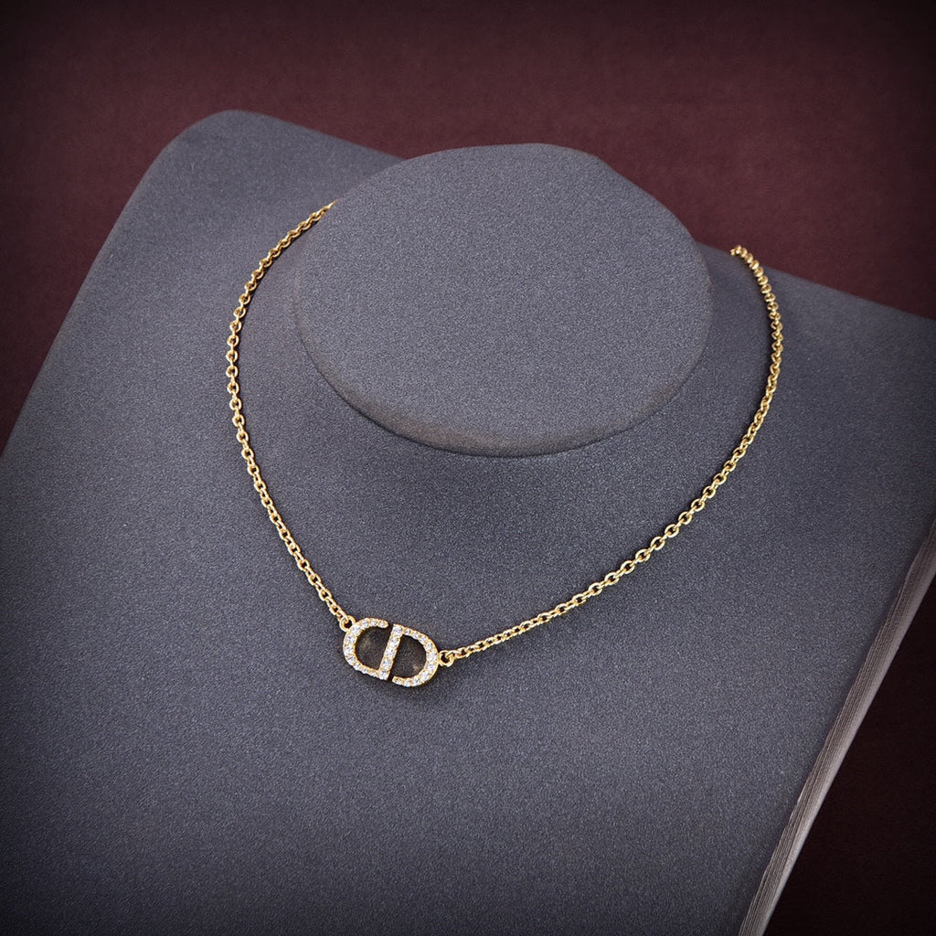 18K Petit Dior Diamonds Necklace