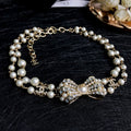 18K  Chanel Bow Choker Necklace